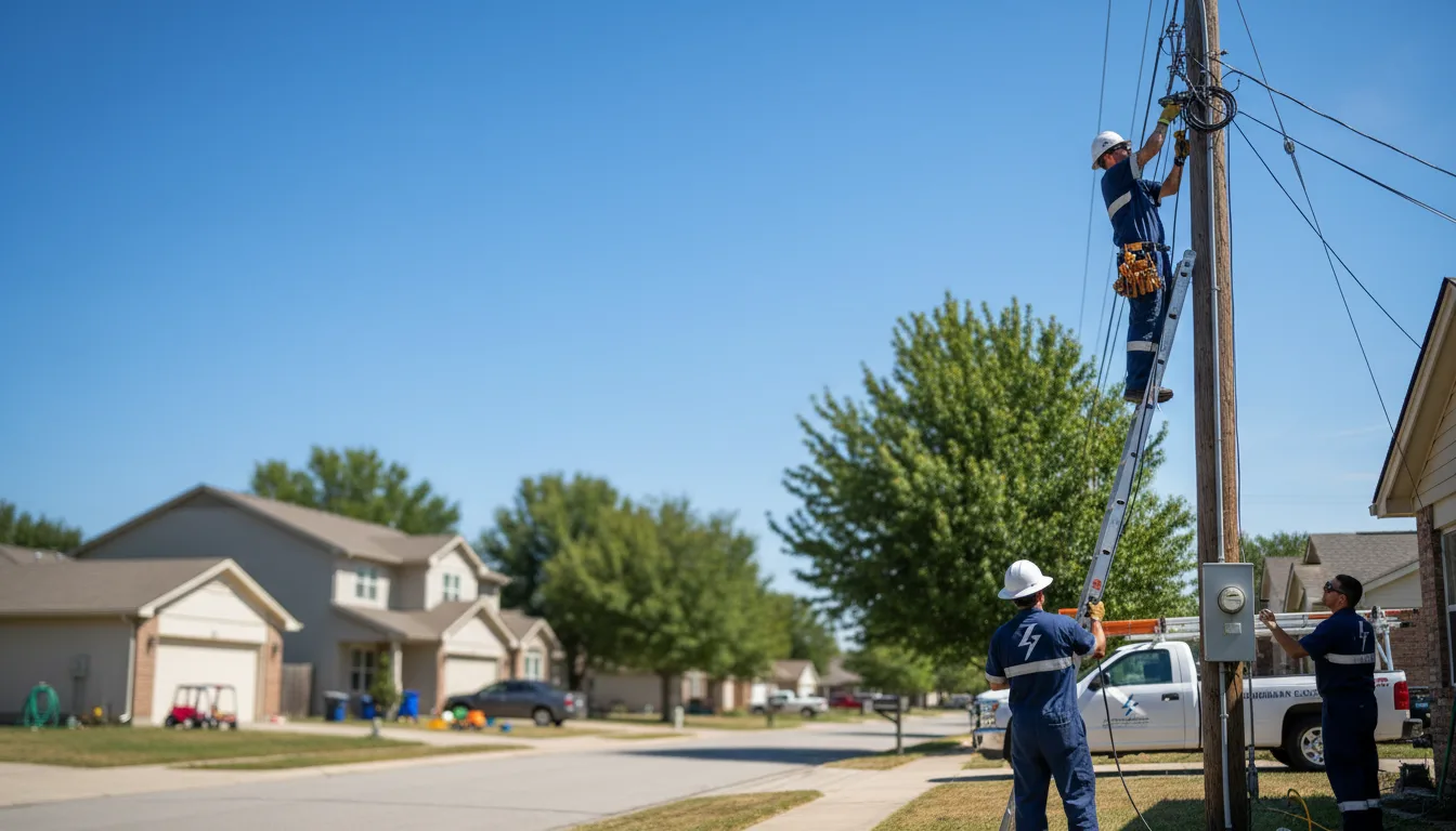 Residential electrician providing installation services in Davisboro, GA
